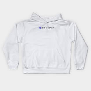 AI is my copilot Kids Hoodie